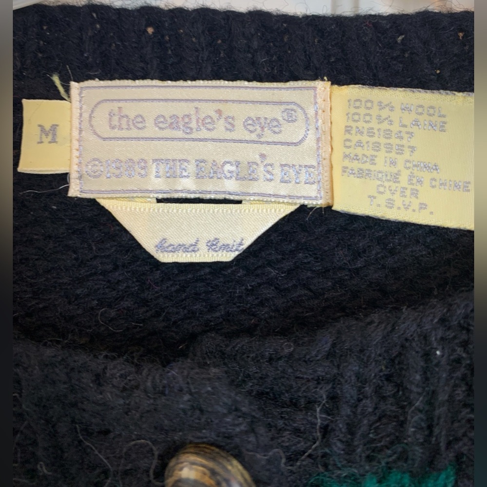 Vintage Wool Patchwork Sweater - Picture 3 of 6